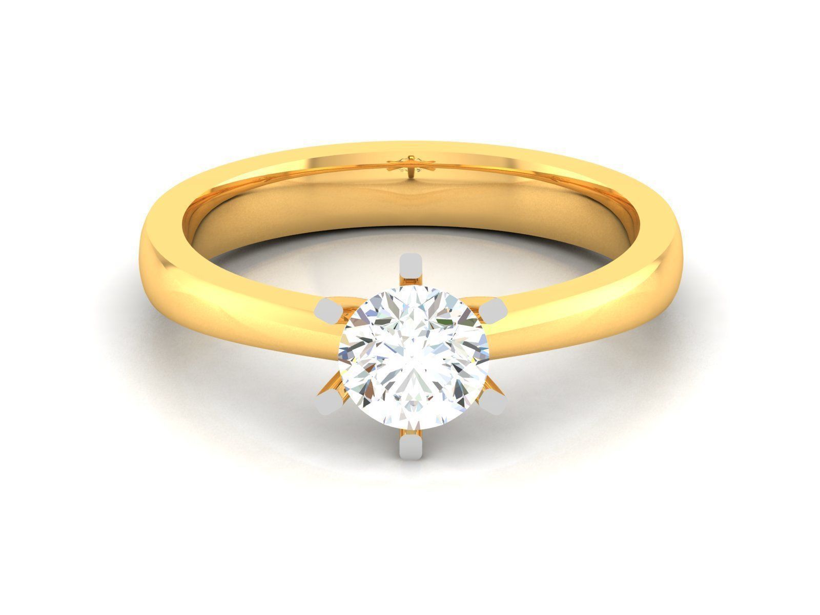 180 Solitaire Engagement Wedding Ring cad 3 rneder details 3D print model_15