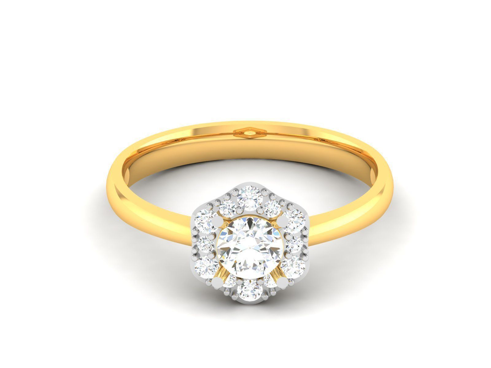 180 Solitaire Engagement Wedding Ring cad 3 rneder details 3D print model_110