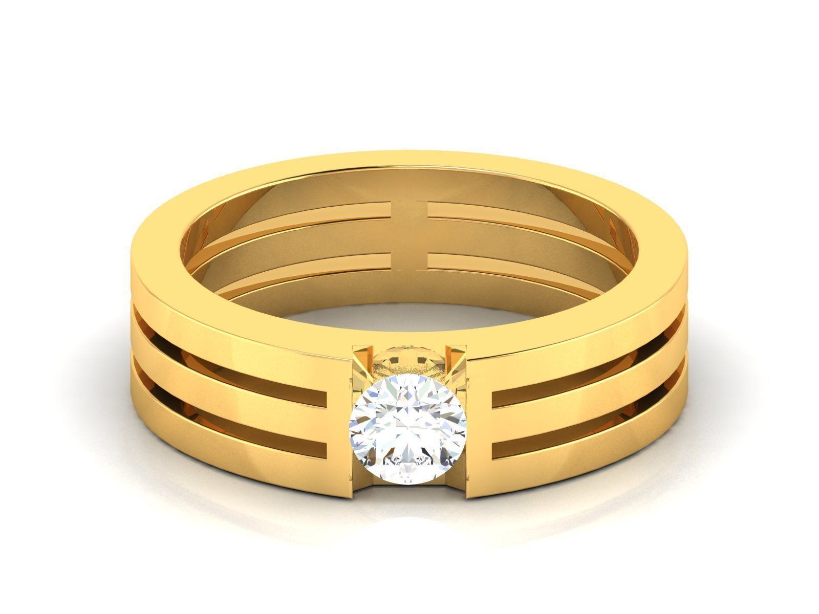 180 Solitaire Engagement Wedding Ring cad 3 rneder details 3D print model_59