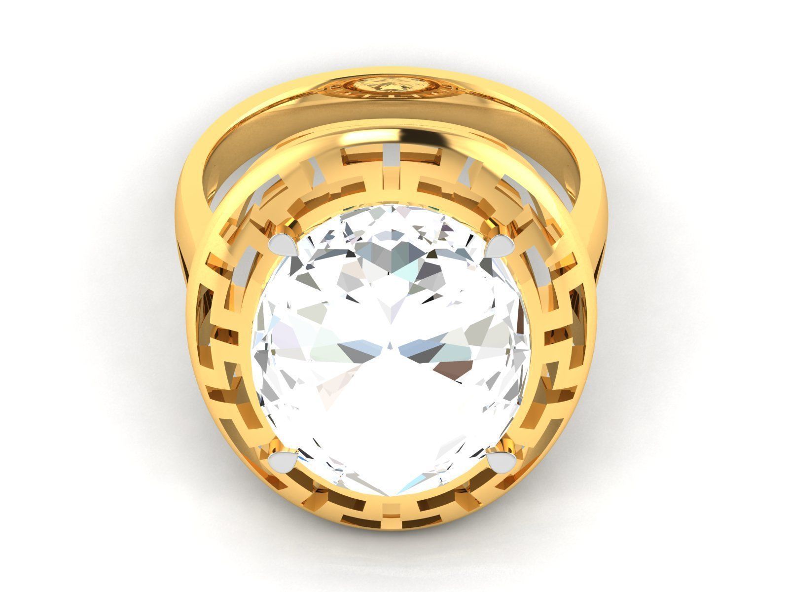 180 Solitaire Engagement Wedding Ring cad 3 rneder details 3D print model_113