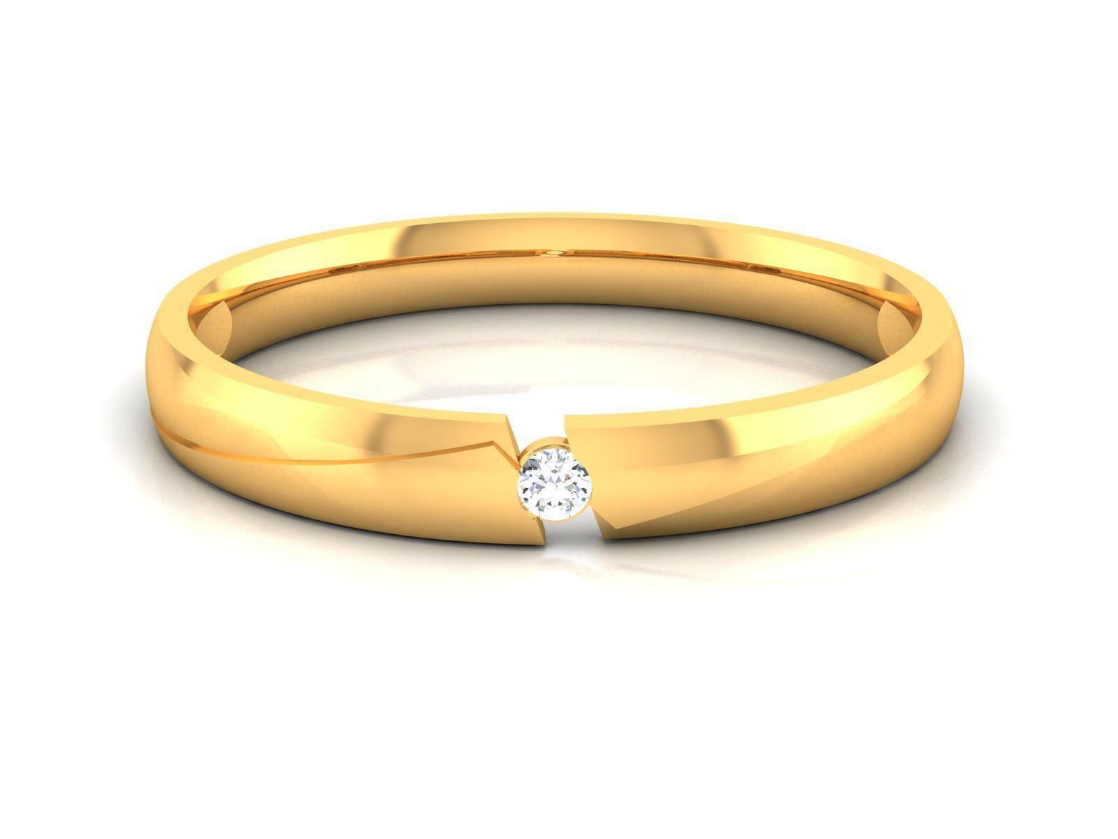 180 Solitaire Engagement Wedding Ring cad 3 rneder details 3D print model_95