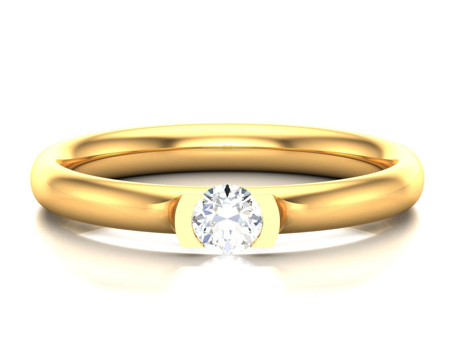 180 Solitaire Engagement Wedding Ring cad 3 rneder details 3D print model_115