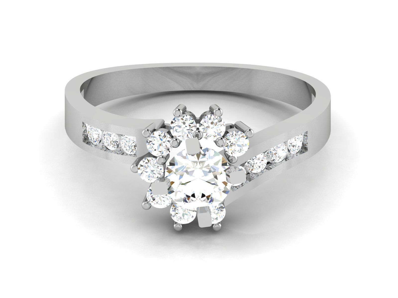 180 Solitaire Engagement Wedding Ring cad 3 rneder details 3D print model_90