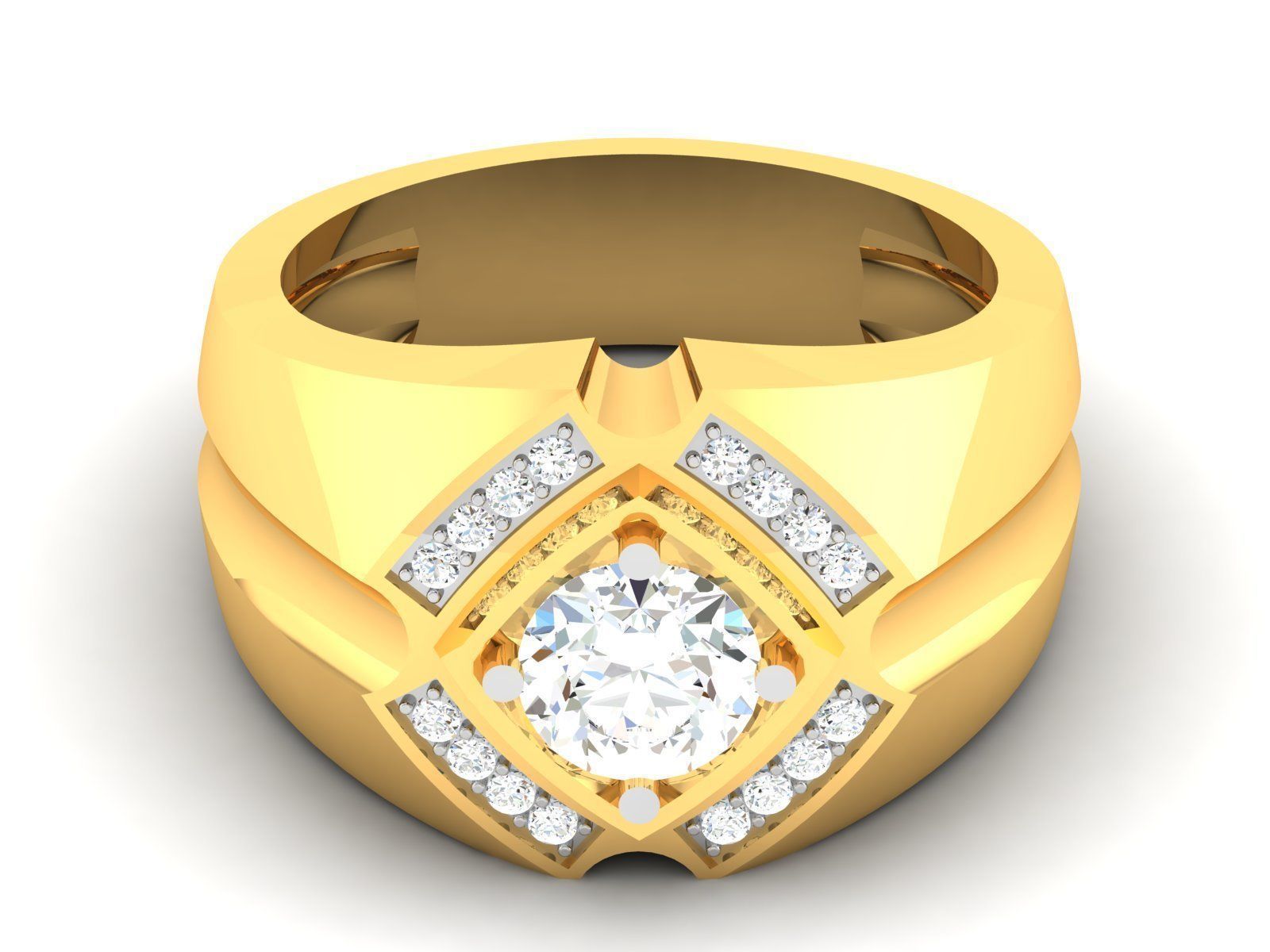 180 Solitaire Engagement Wedding Ring cad 3 rneder details 3D print model_14