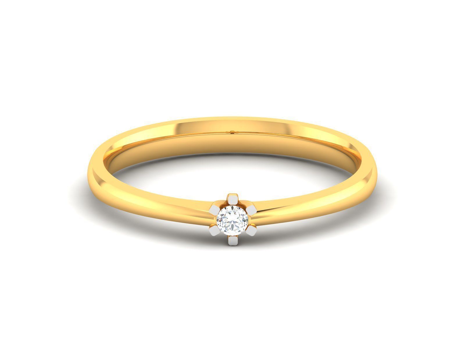 180 Solitaire Engagement Wedding Ring cad 3 rneder details 3D print model_40
