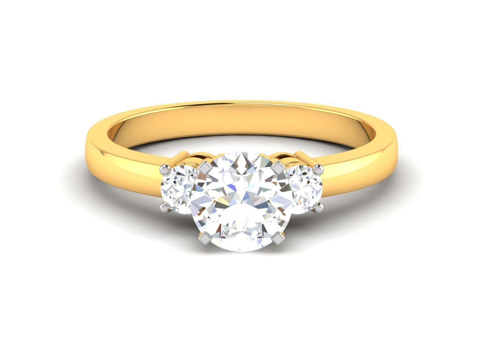 180 Solitaire Engagement Wedding Ring cad 3 rneder details 3D print model_75