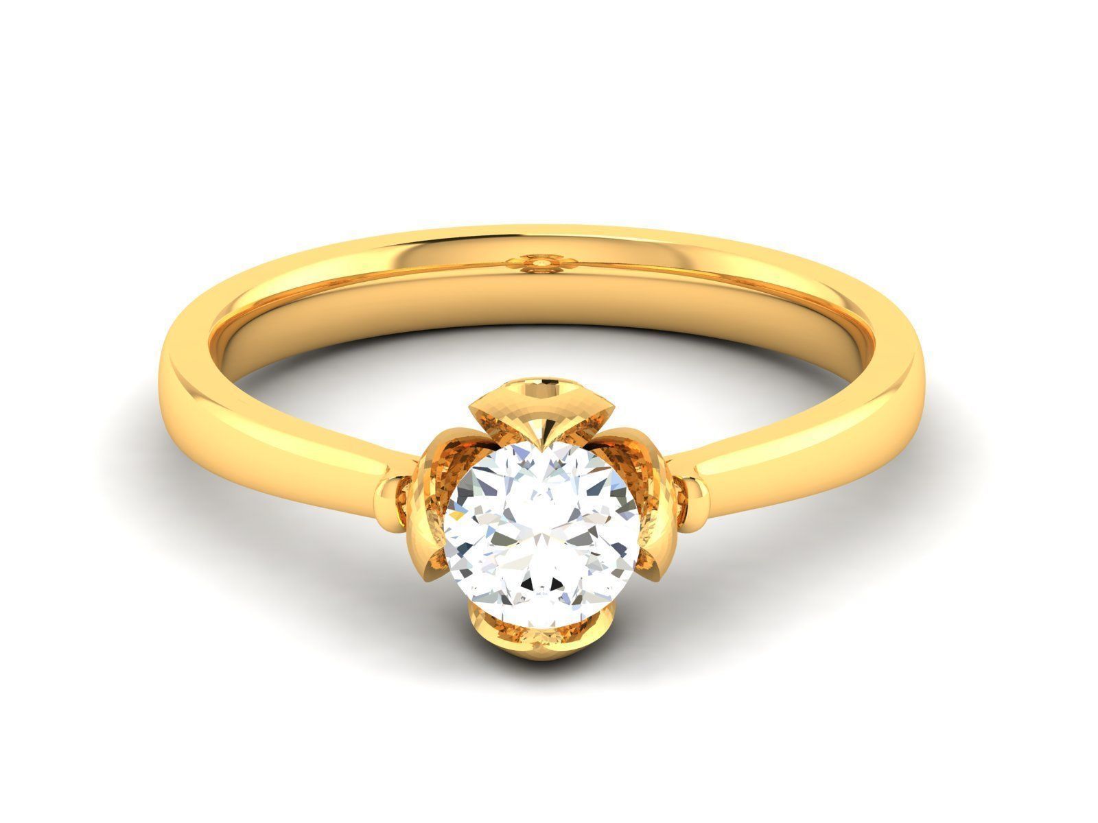 180 Solitaire Engagement Wedding Ring cad 3 rneder details 3D print model_117