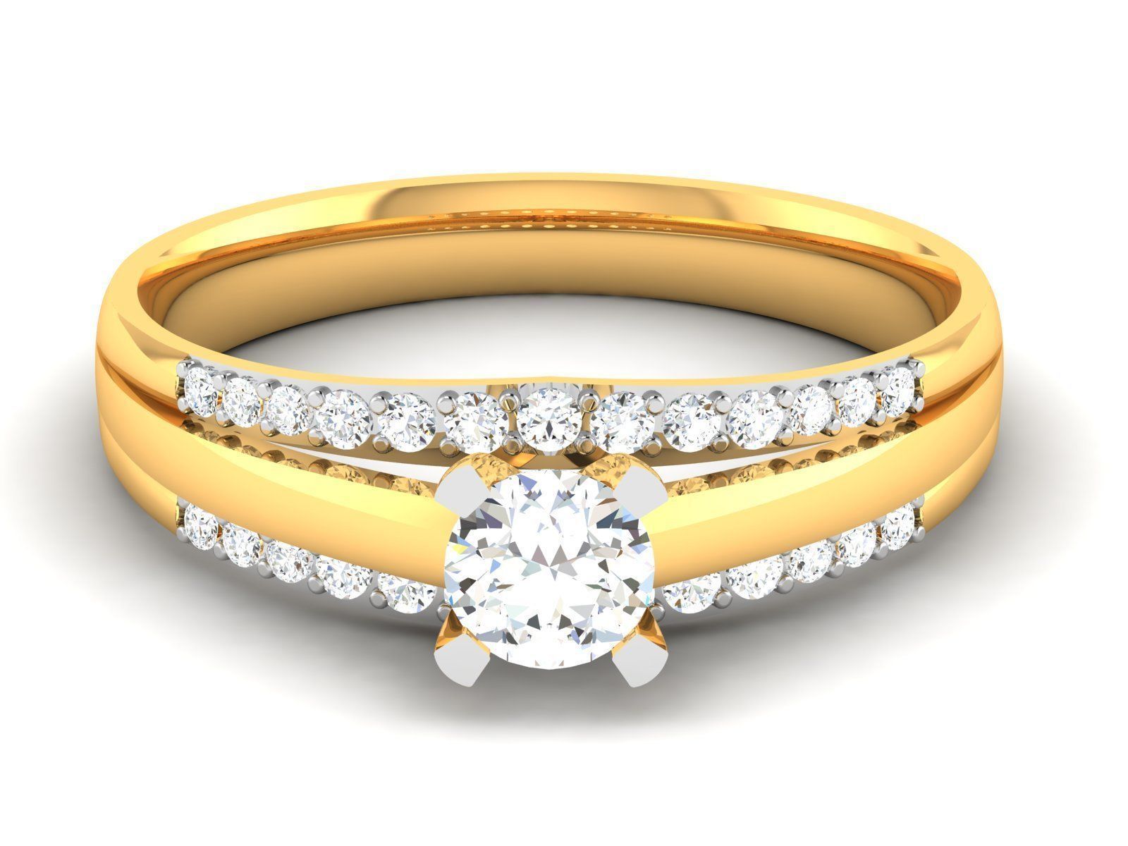 180 Solitaire Engagement Wedding Ring cad 3 rneder details 3D print model_96