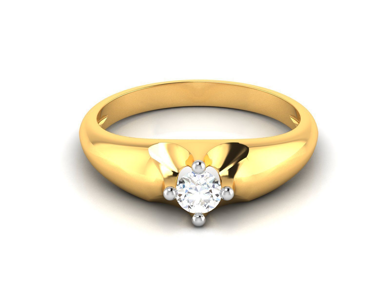 180 Solitaire Engagement Wedding Ring cad 3 rneder details 3D print model_58