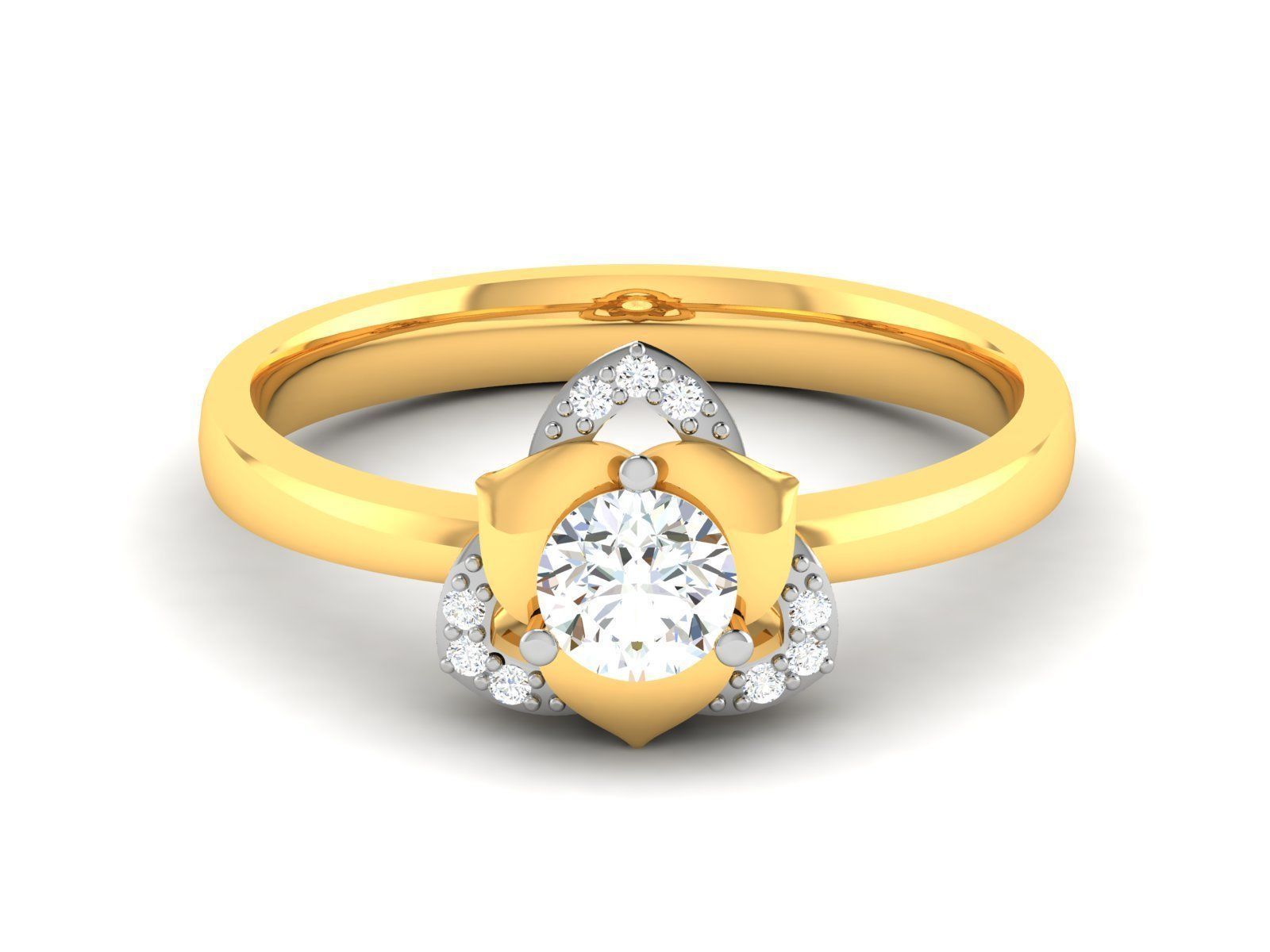 180 Solitaire Engagement Wedding Ring cad 3 rneder details 3D print model_13