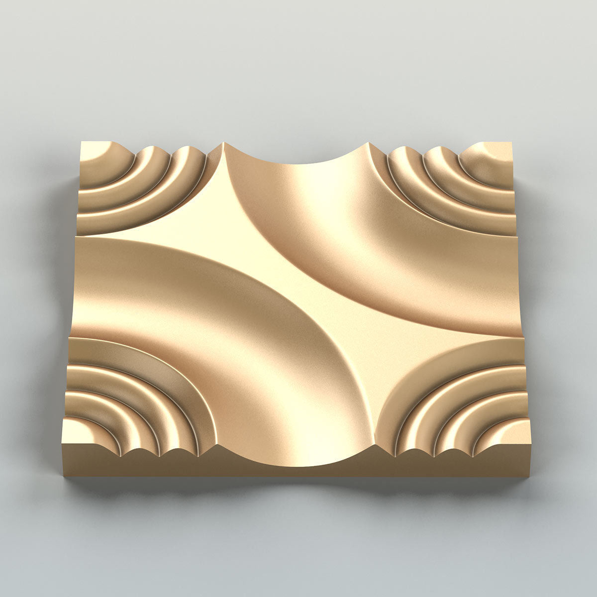 Wall panel 016 3D model_4