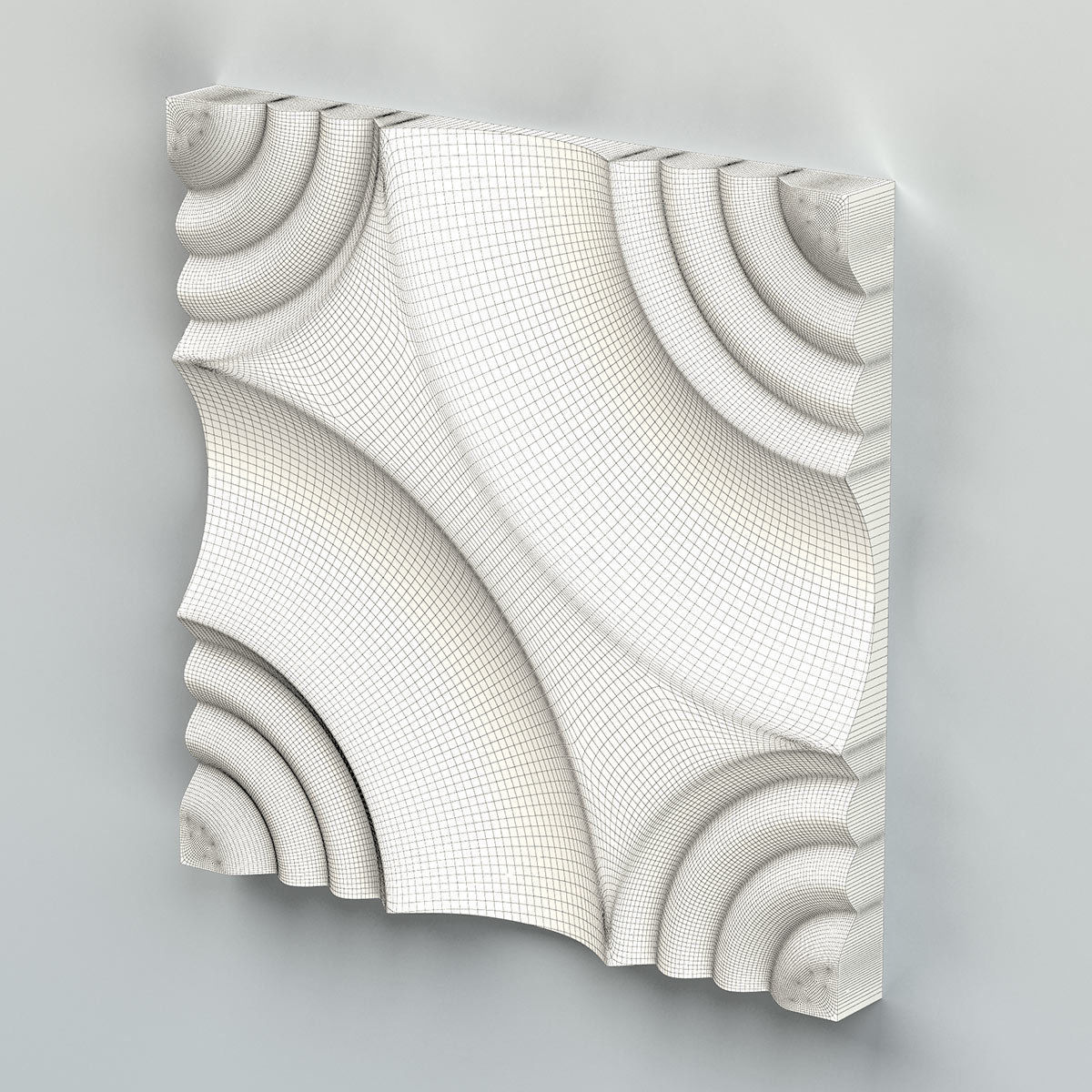 Wall panel 016 3D model_6
