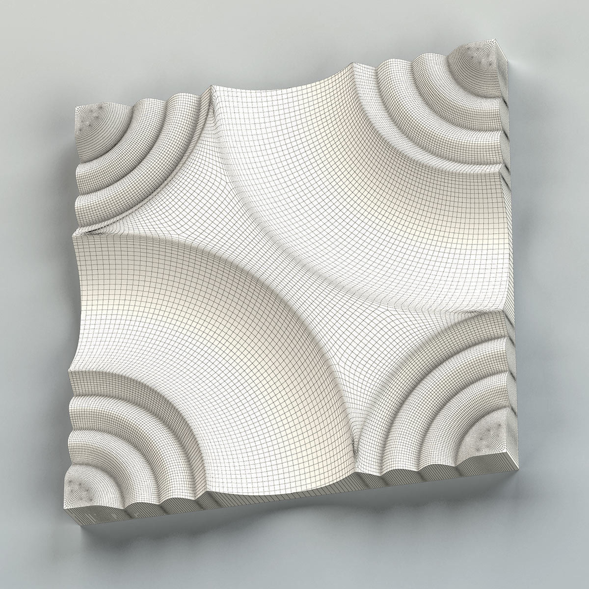 Wall panel 016 3D model_8