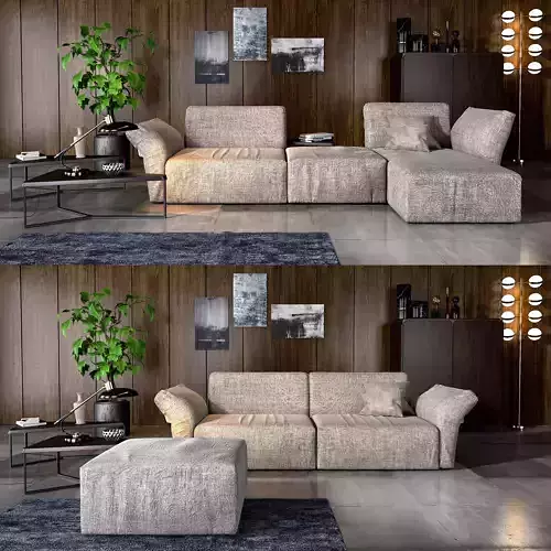 Bonaldo Cortina sofa 3D model