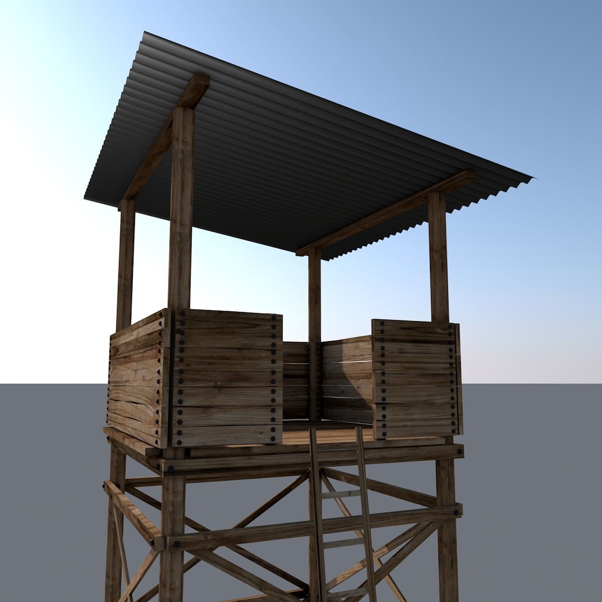 Watch Tower 3D model_4