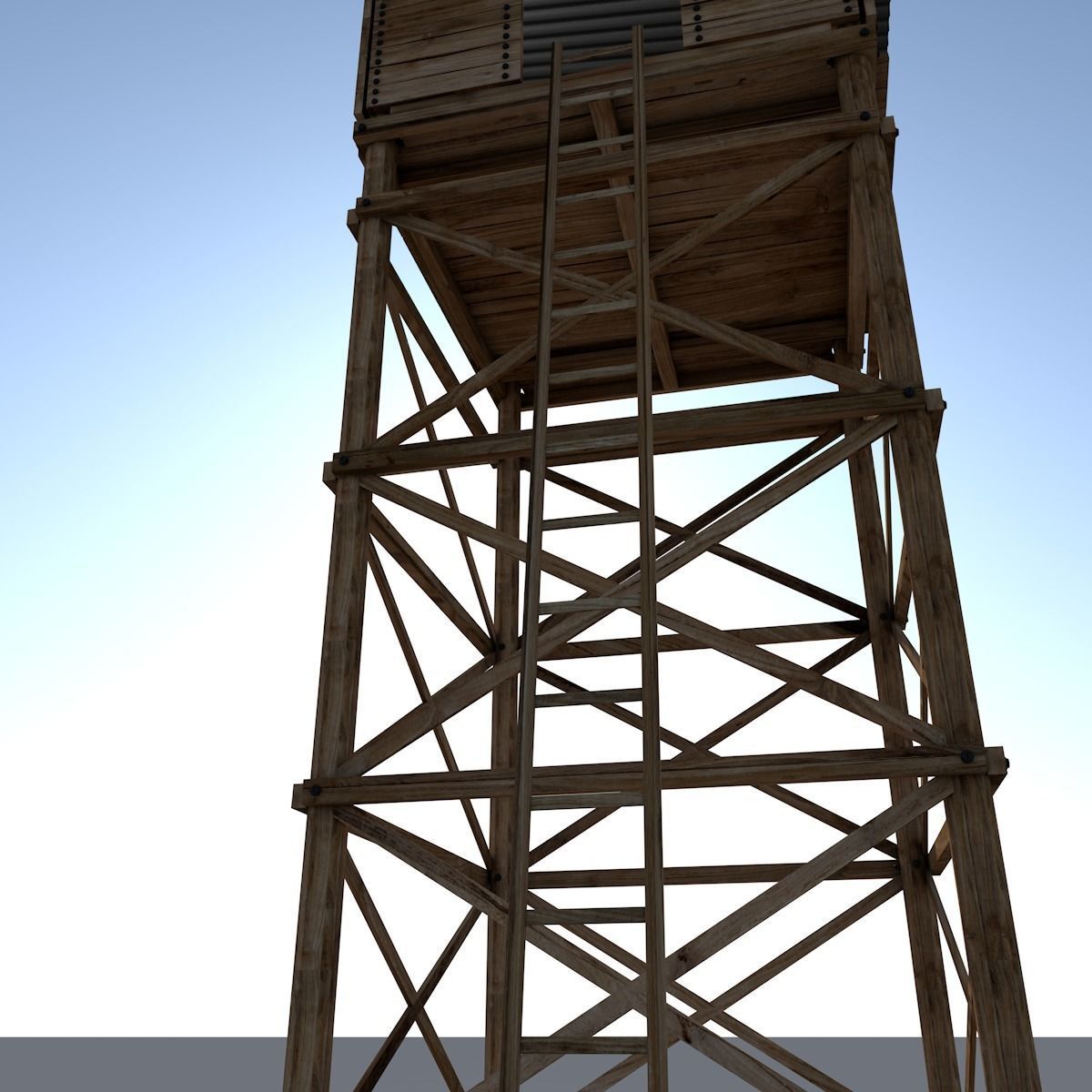 Watch Tower 3D model_11