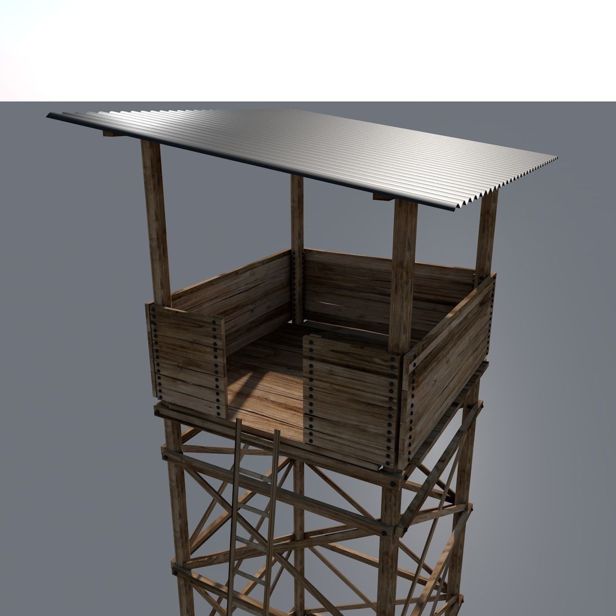 Watch Tower 3D model_10