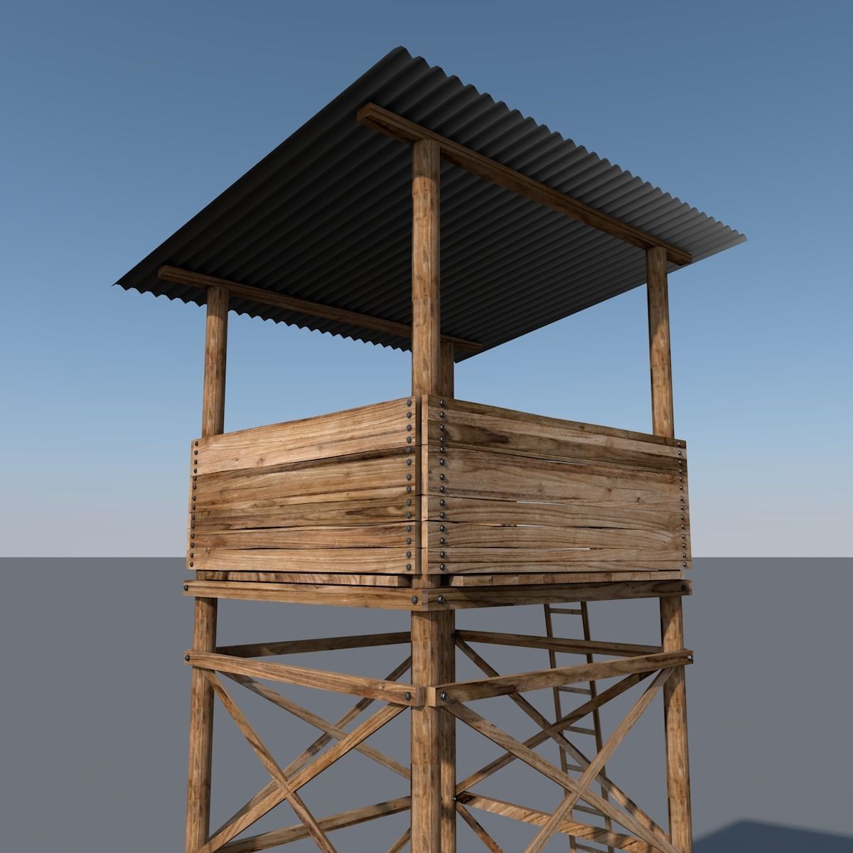 Watch Tower 3D model_3