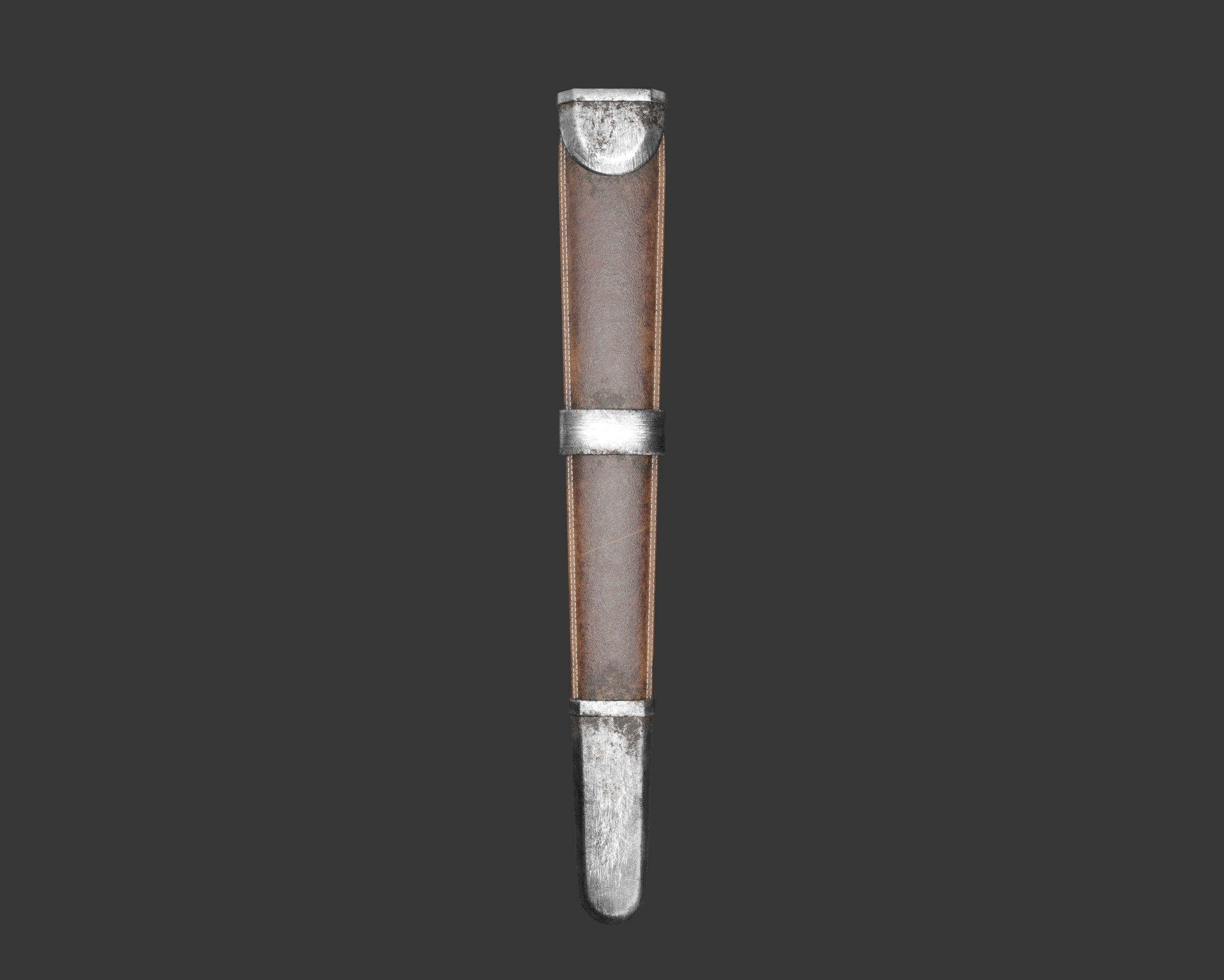 Medieval Knightly Weapon Dagger Low-poly 3D model_16
