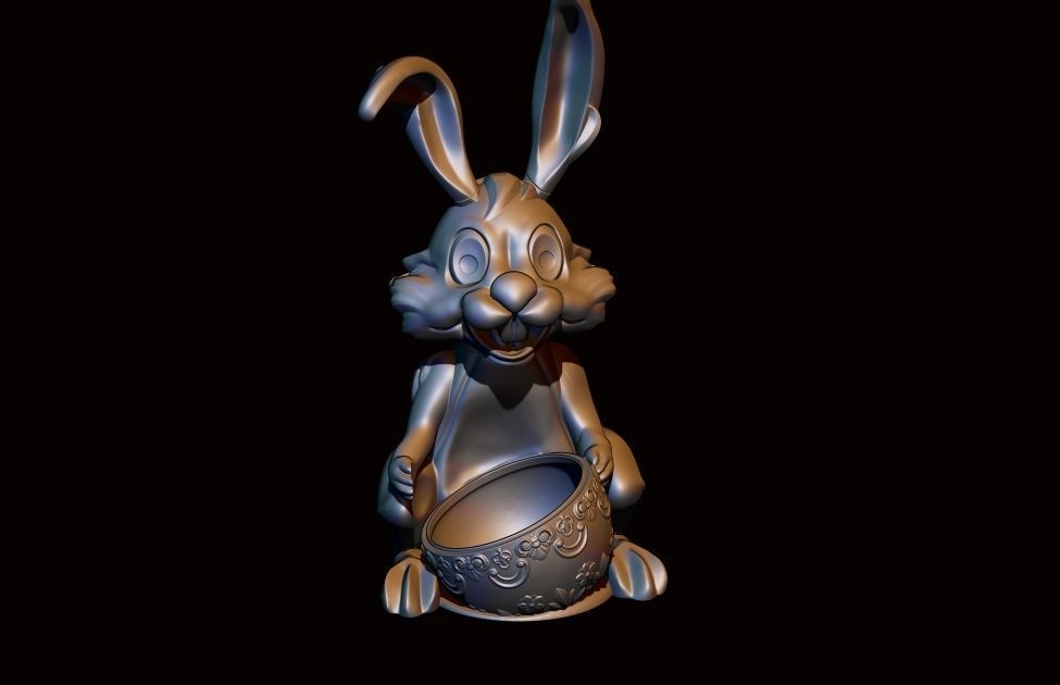 Easter Bunny 3D print model_4