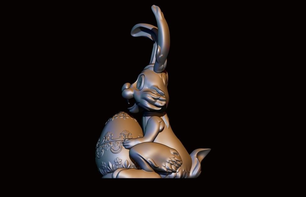 Easter Bunny 3D print model_1