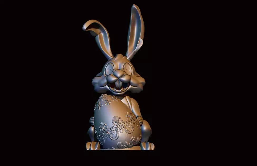 Easter Bunny 3D print model_0