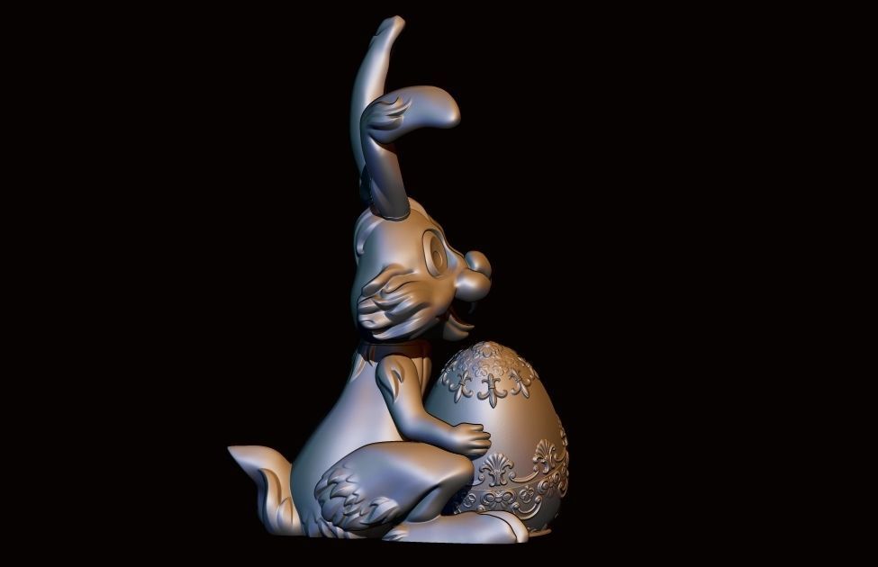 Easter Bunny 3D print model_3