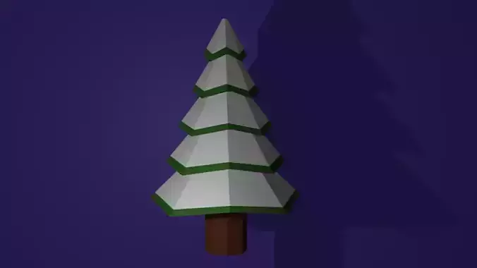 trees low-poly dead tree 3D model
