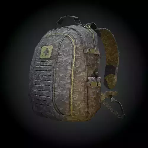 Tactical Back Pack Game Asset