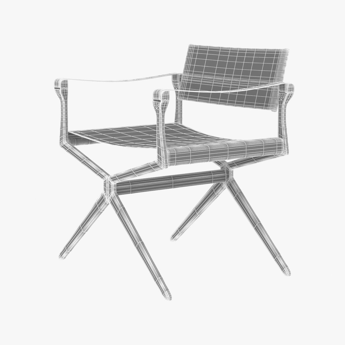 Holly Hunt HAKA DIRECTOR CHAIR 3D model_7