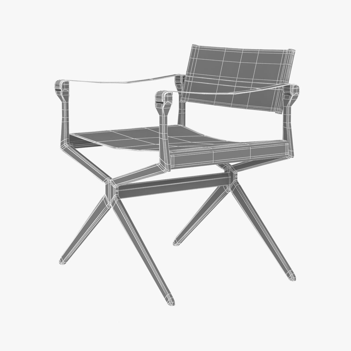 Holly Hunt HAKA DIRECTOR CHAIR 3D model_6