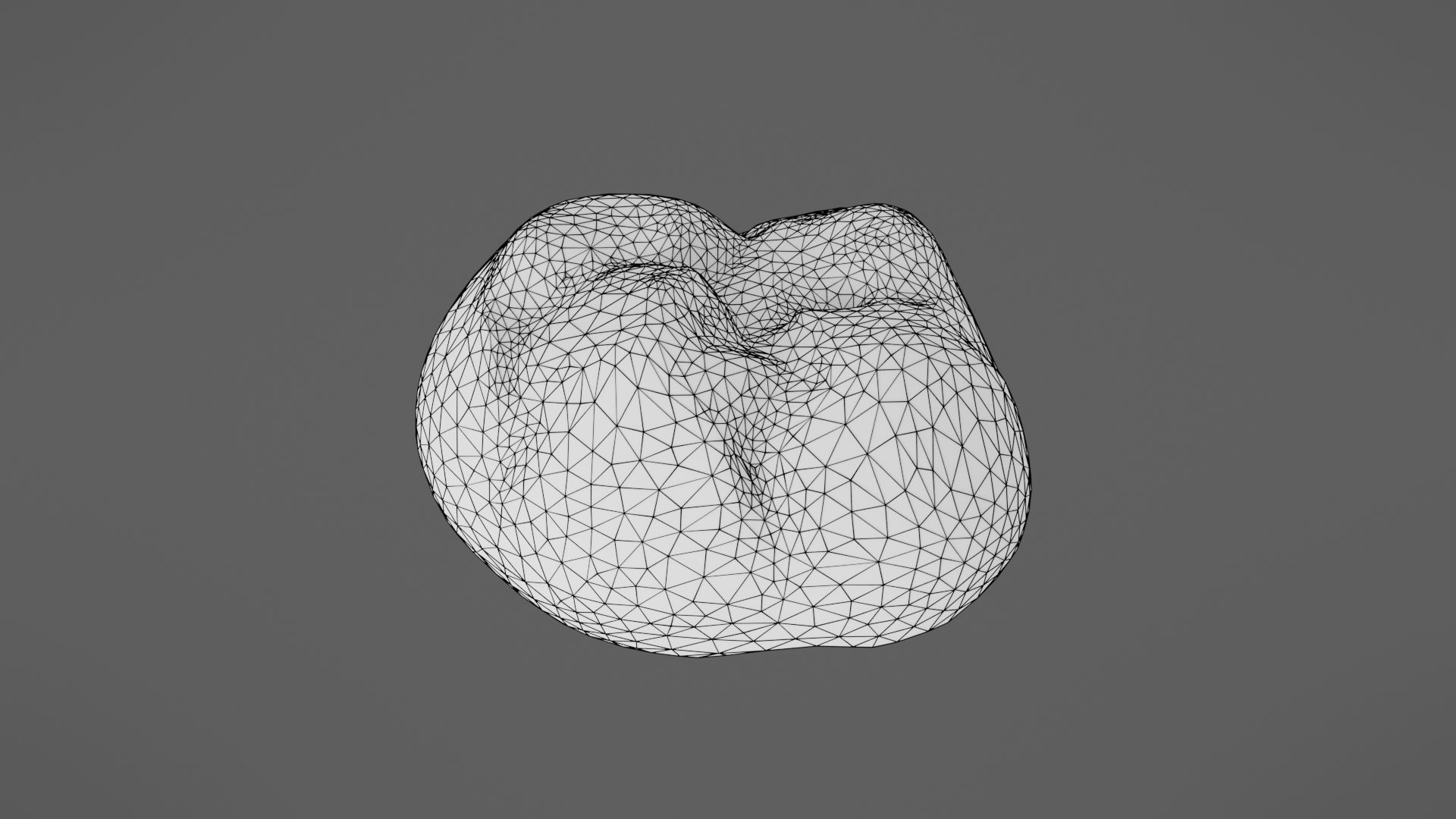 Bread roll Low-poly 3D model_27