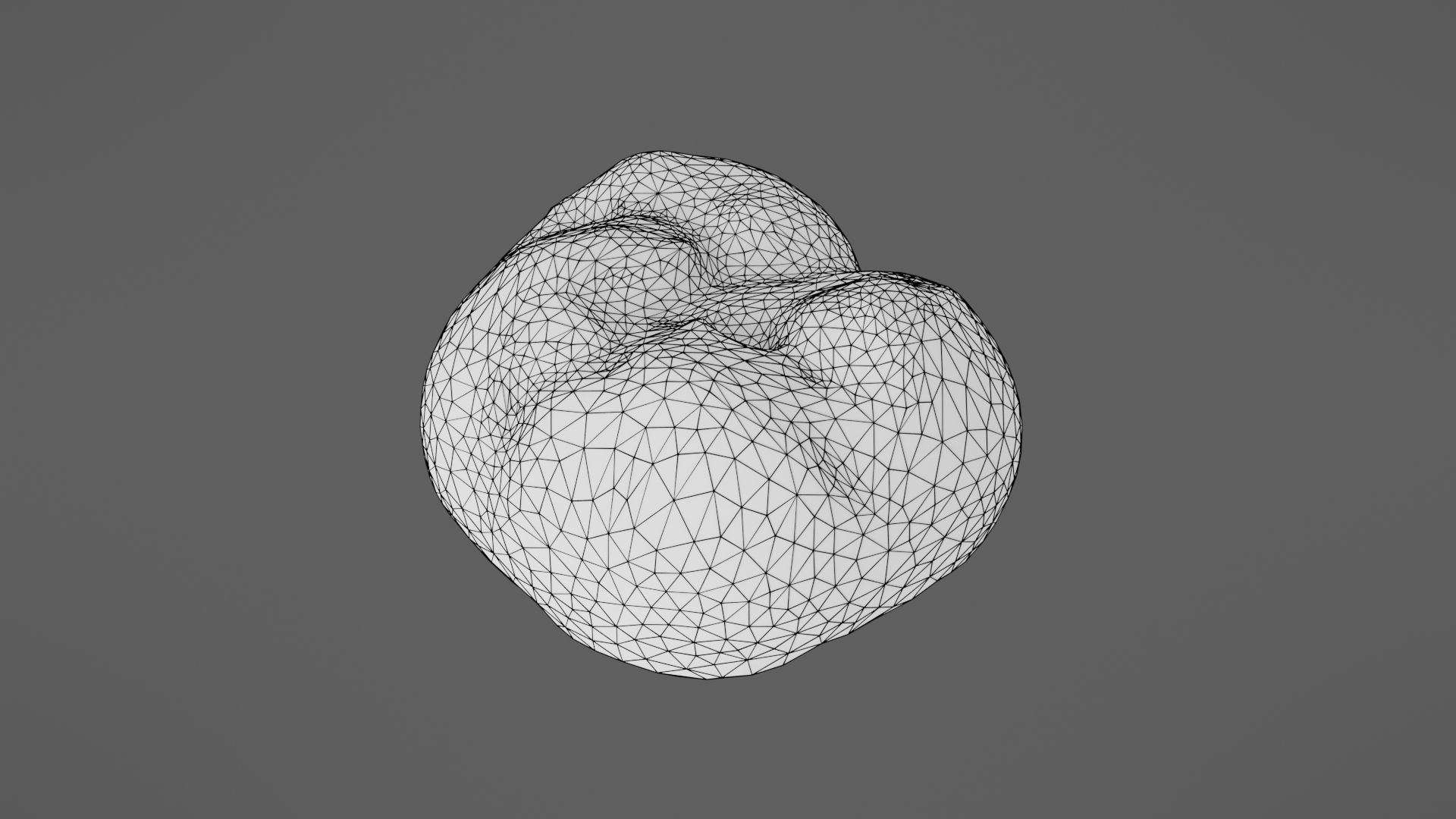 Bread roll Low-poly 3D model_41