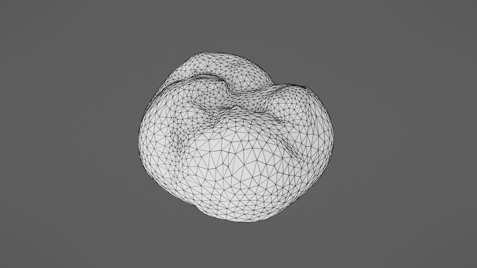 Bread roll Low-poly 3D model_24