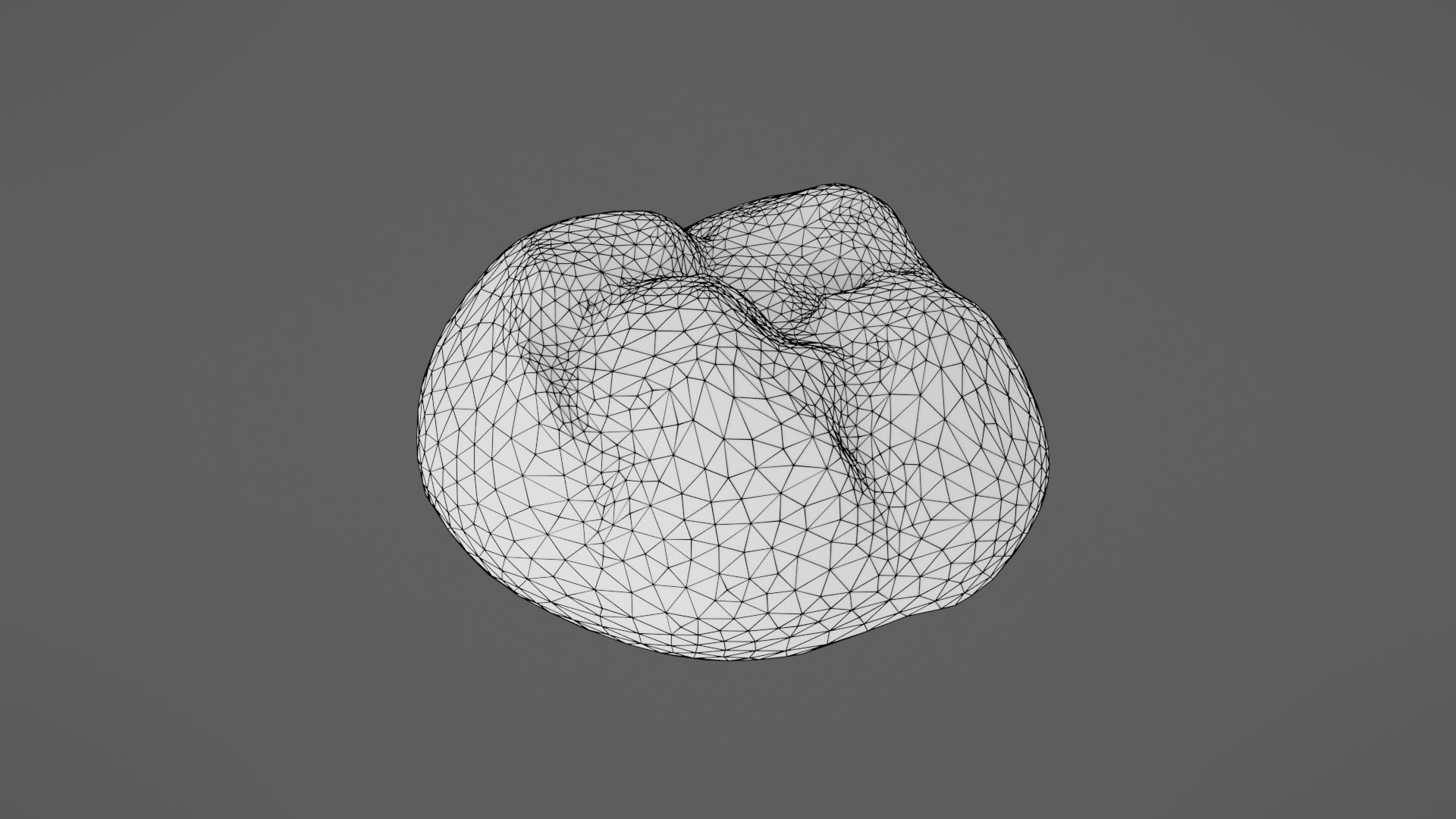 Bread roll Low-poly 3D model_28