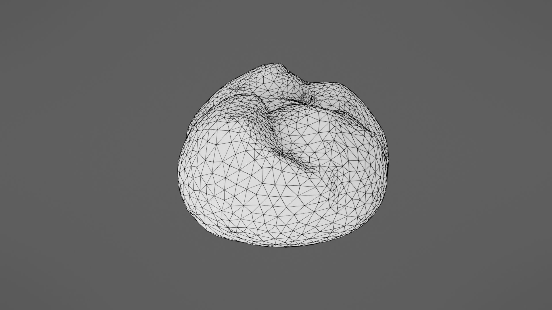 Bread roll Low-poly 3D model_30