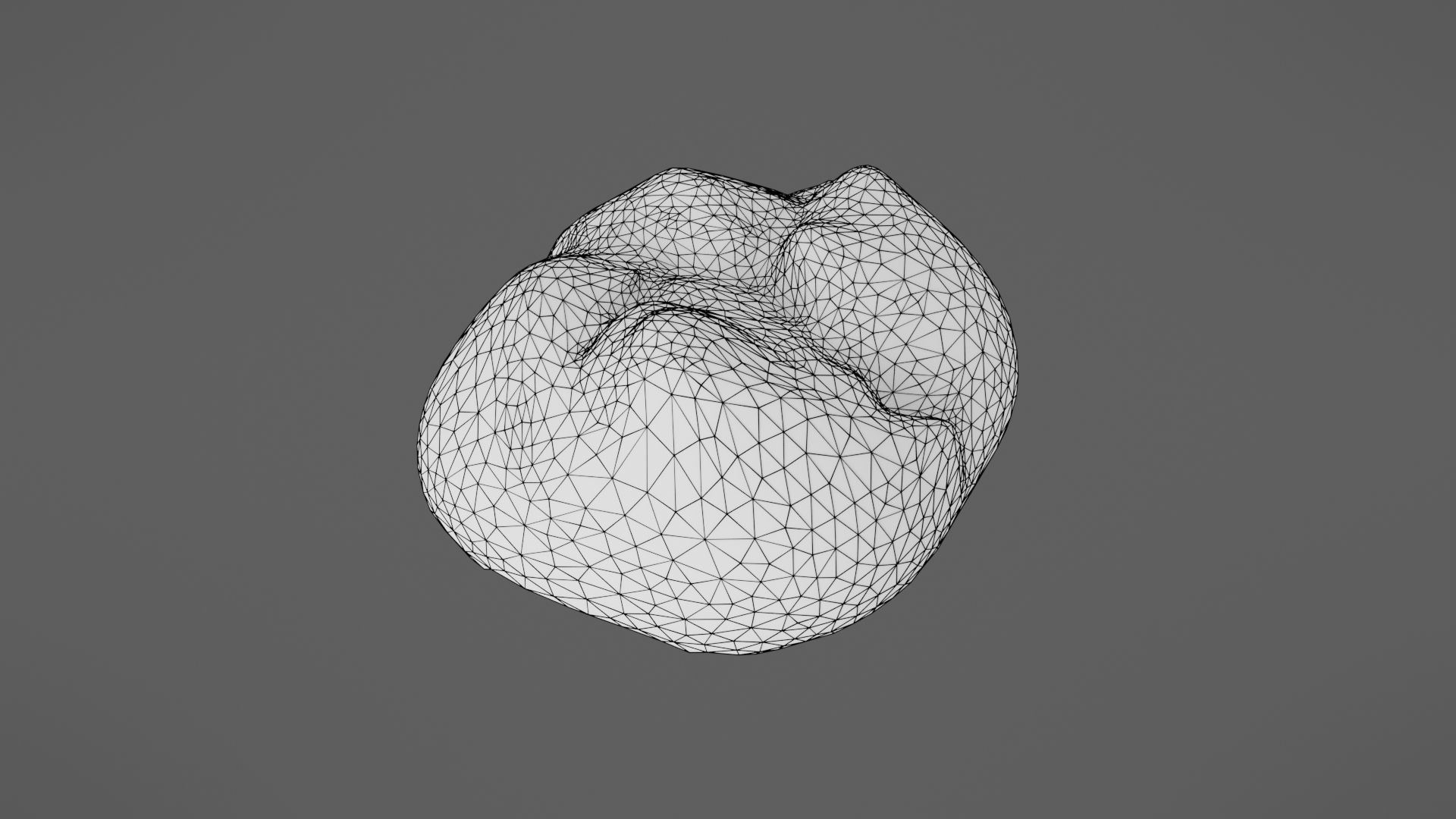 Bread roll Low-poly 3D model_36