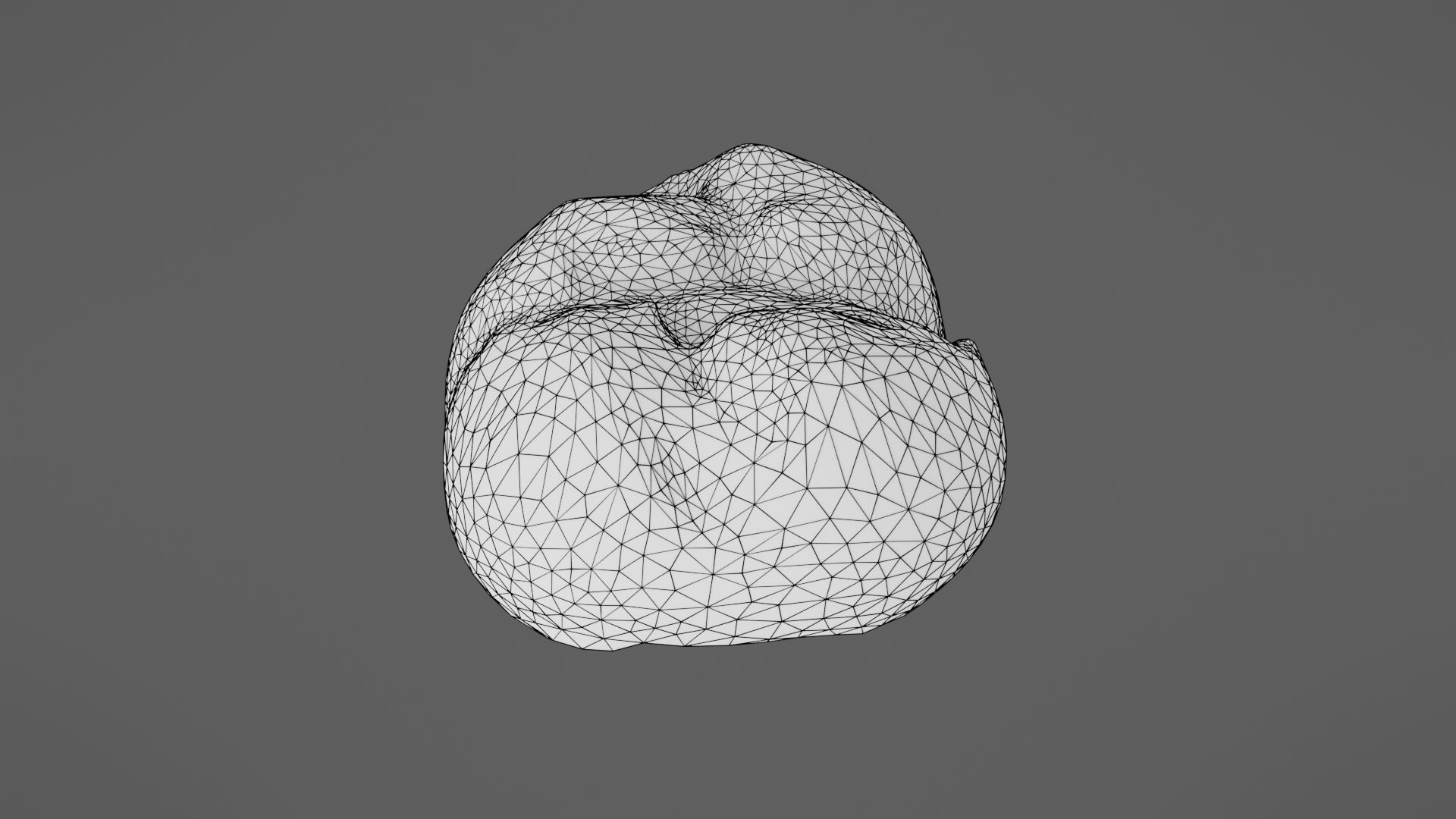 Bread roll Low-poly 3D model_38