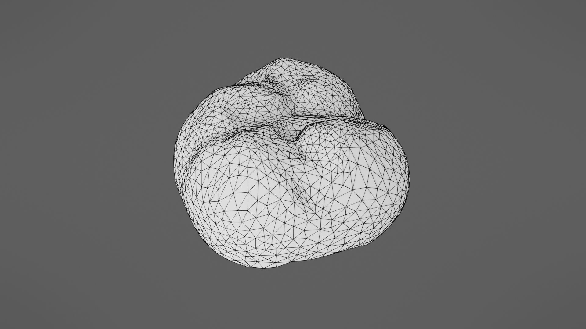 Bread roll Low-poly 3D model_39