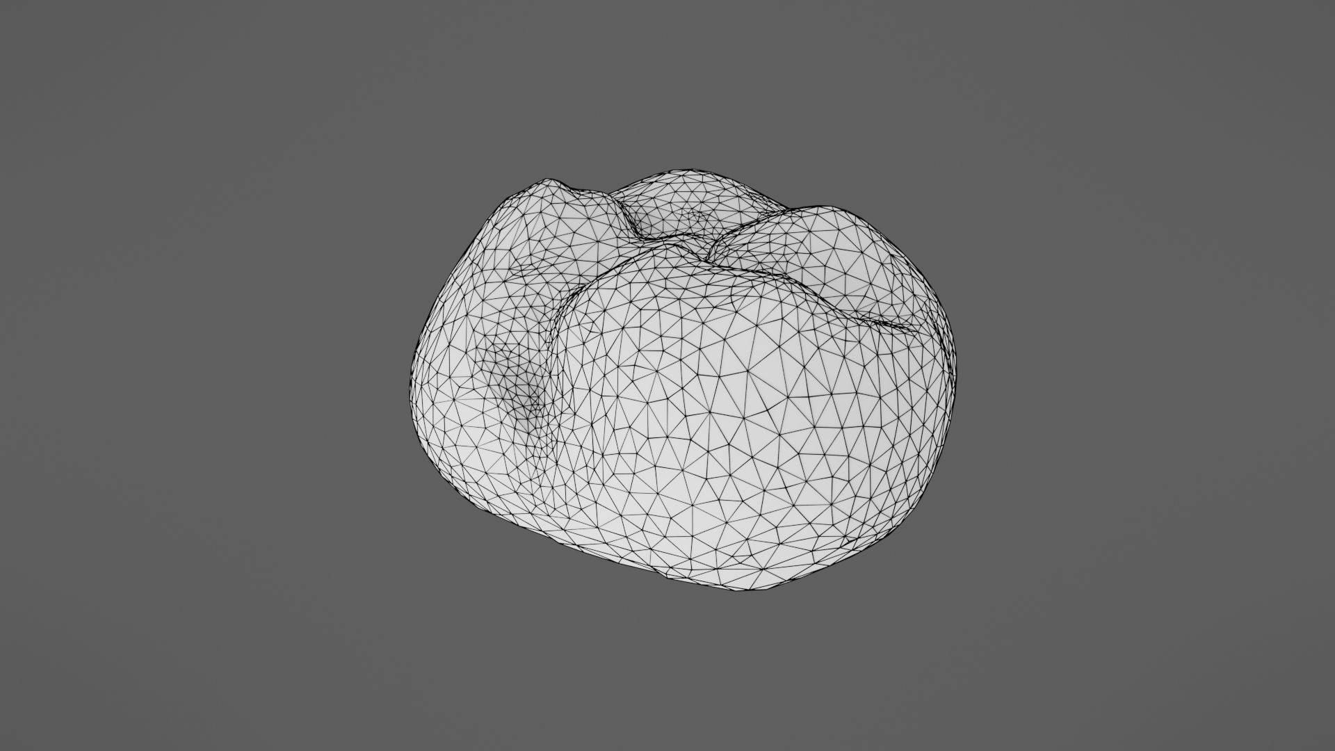 Bread roll Low-poly 3D model_32