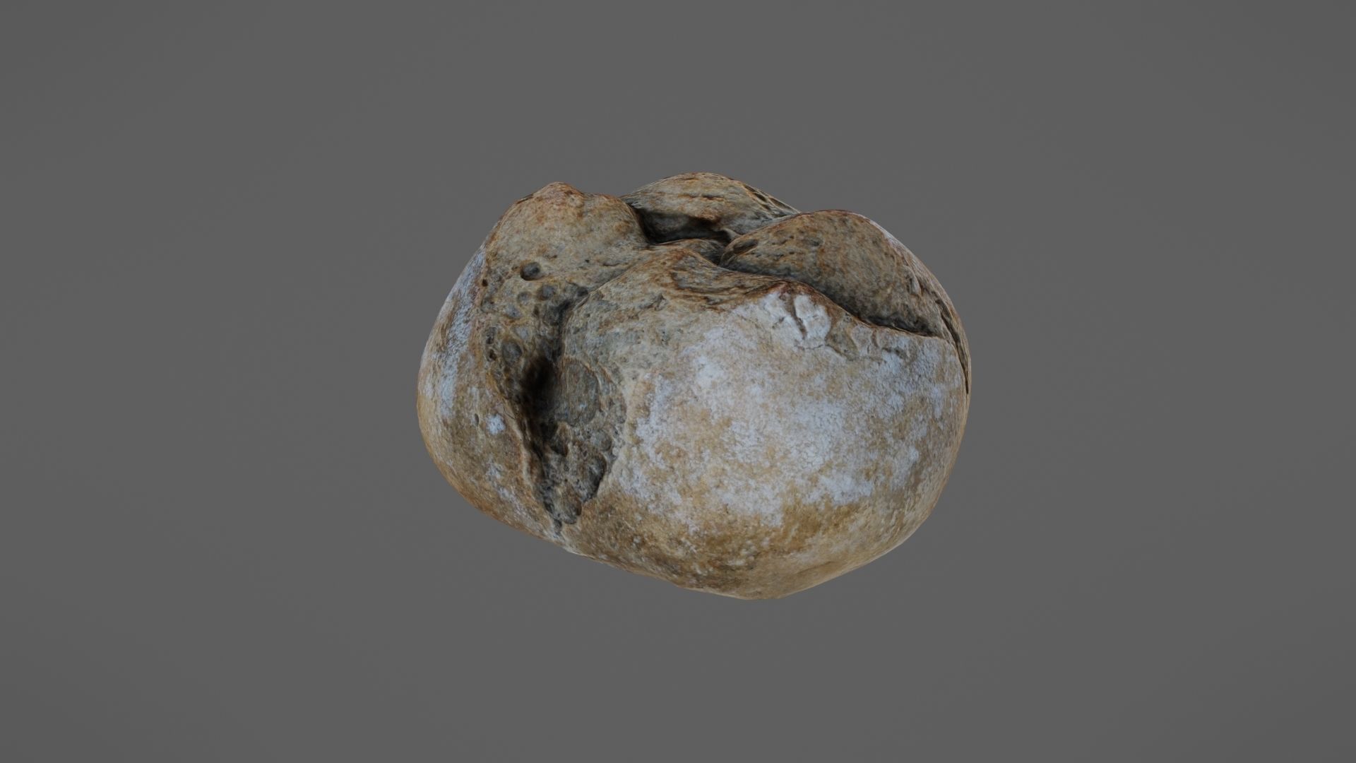 Bread roll Low-poly 3D model_12