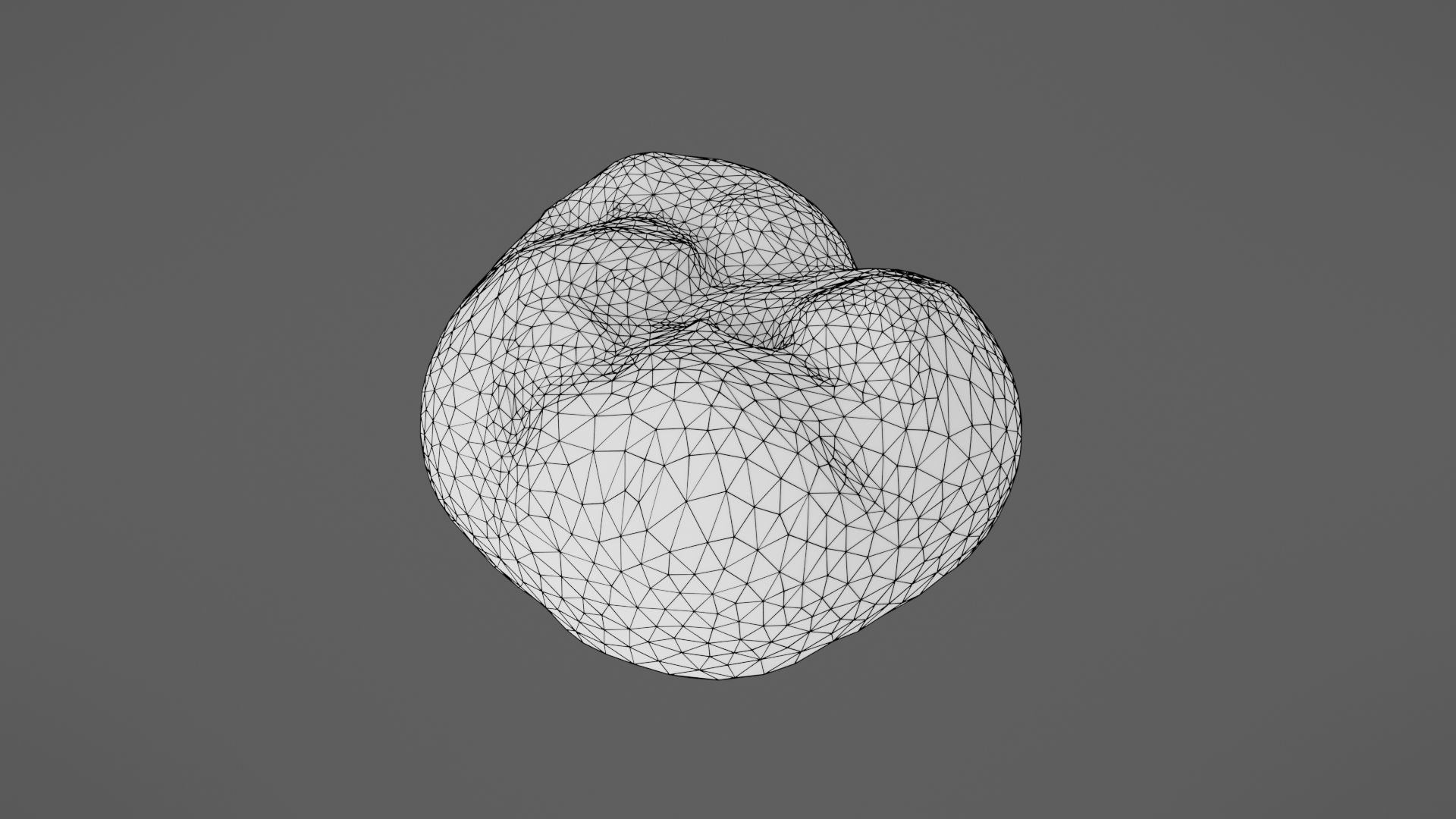 Bread roll Low-poly 3D model_22