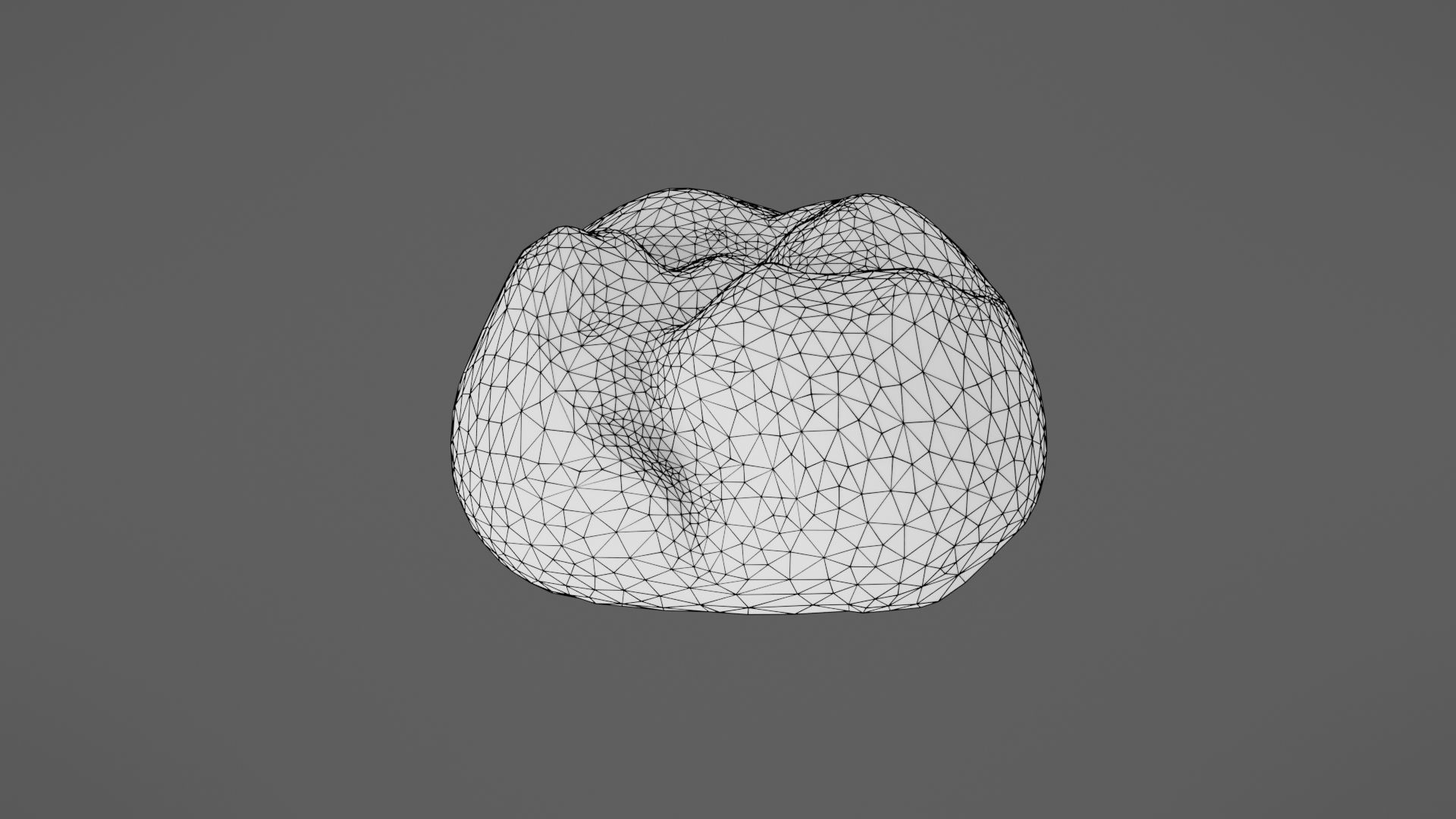 Bread roll Low-poly 3D model_33