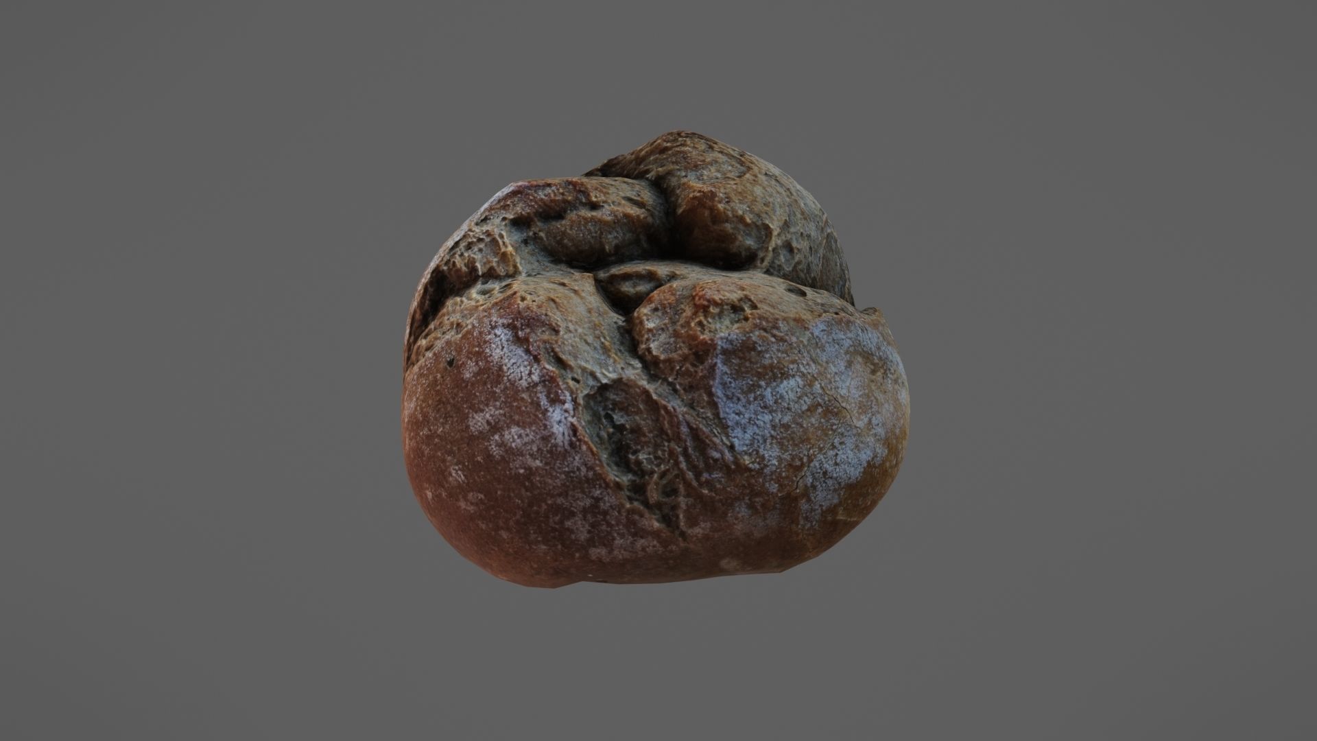 Bread roll Low-poly 3D model_18