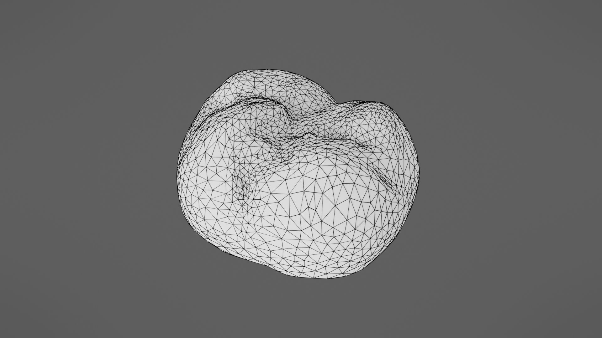 Bread roll Low-poly 3D model_25