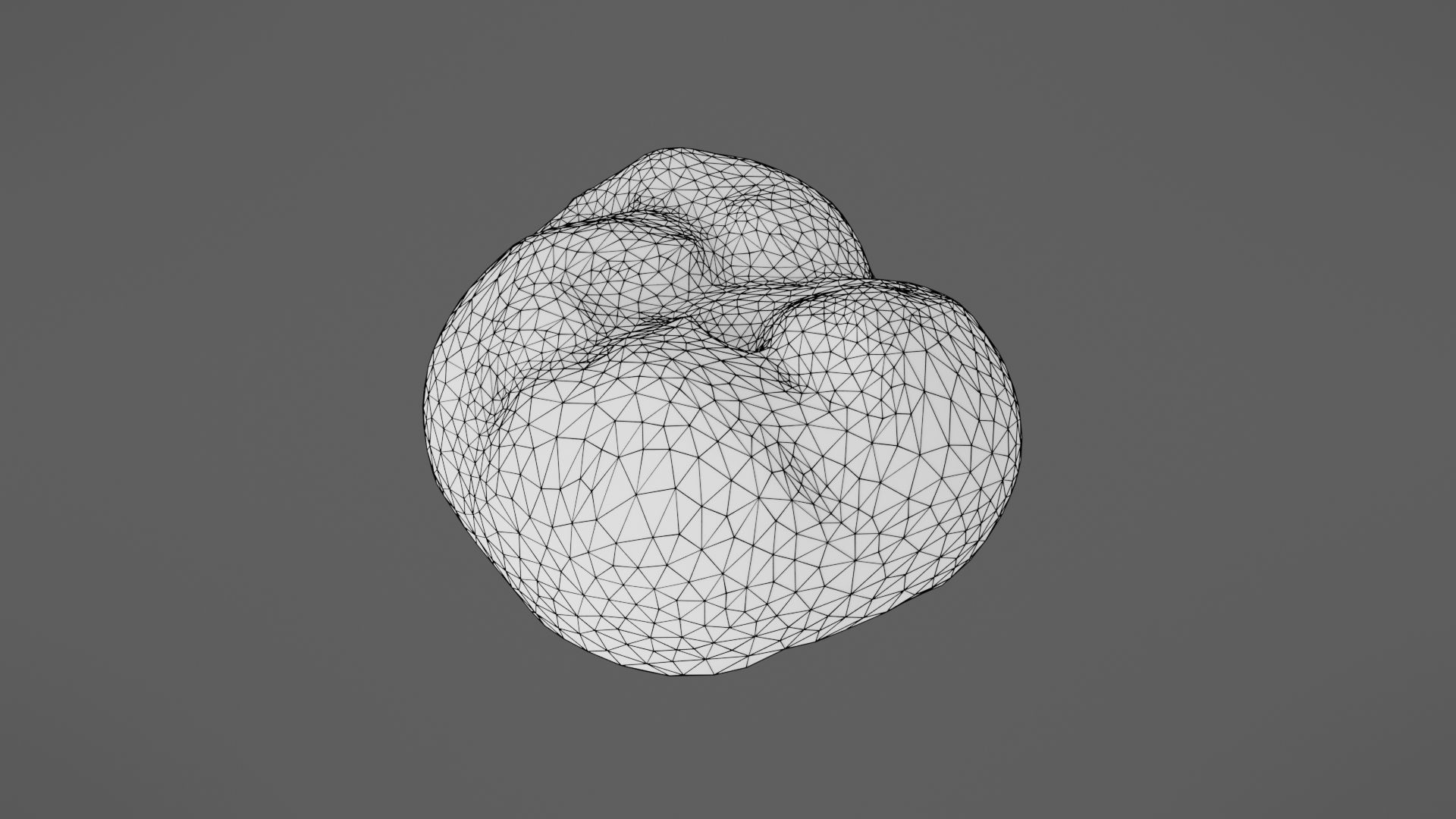 Bread roll Low-poly 3D model_40