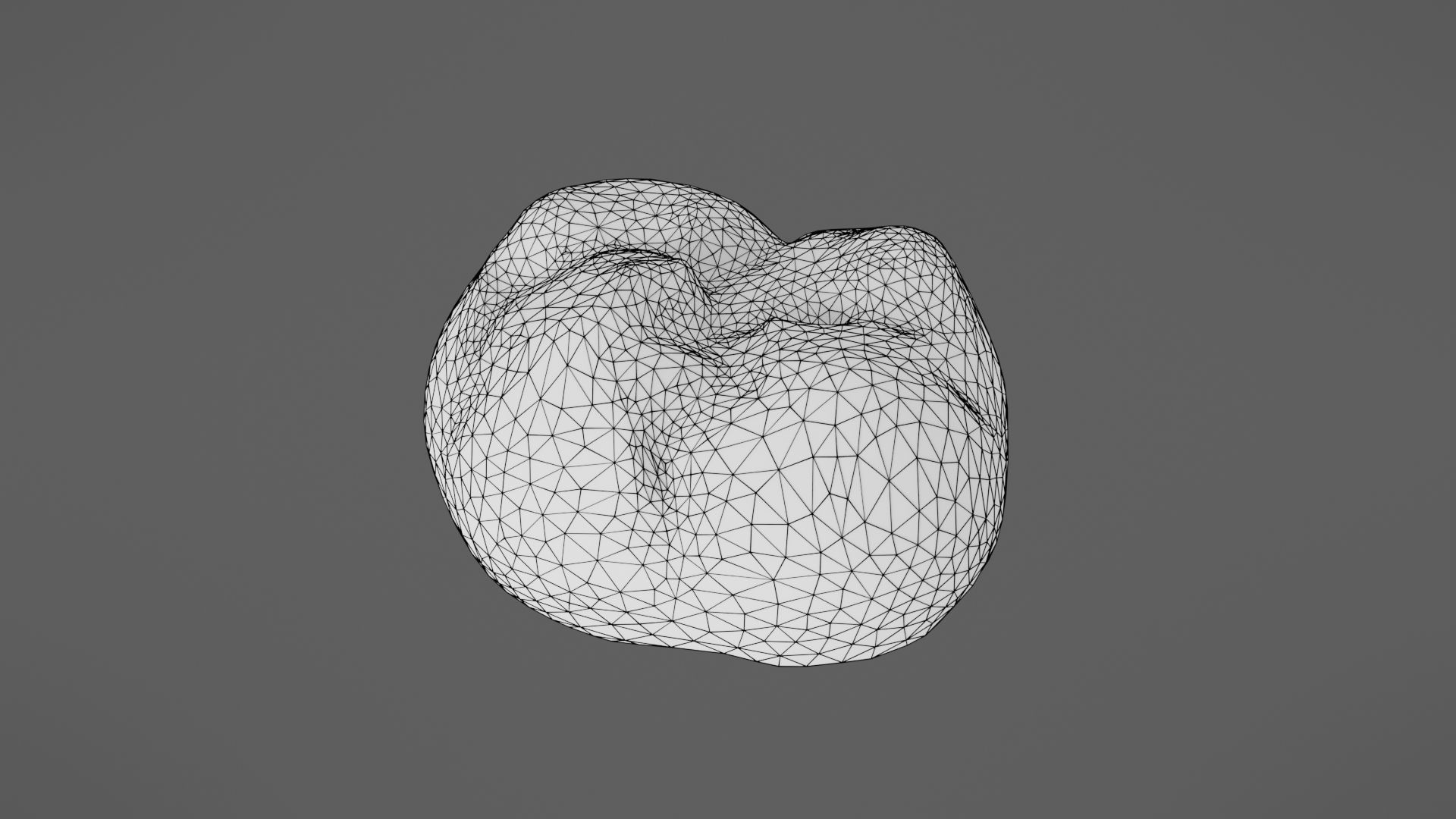 Bread roll Low-poly 3D model_26