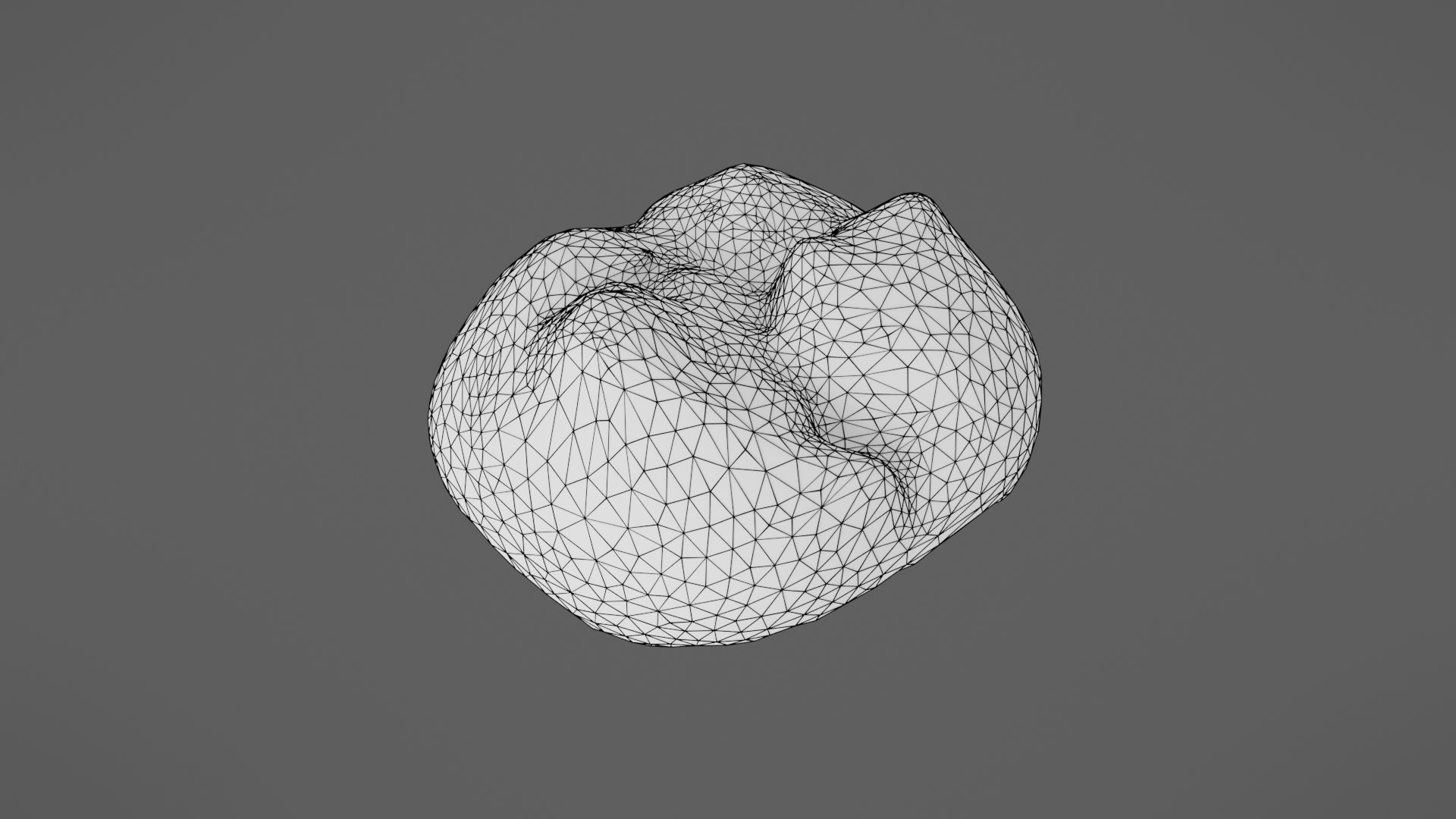 Bread roll Low-poly 3D model_35