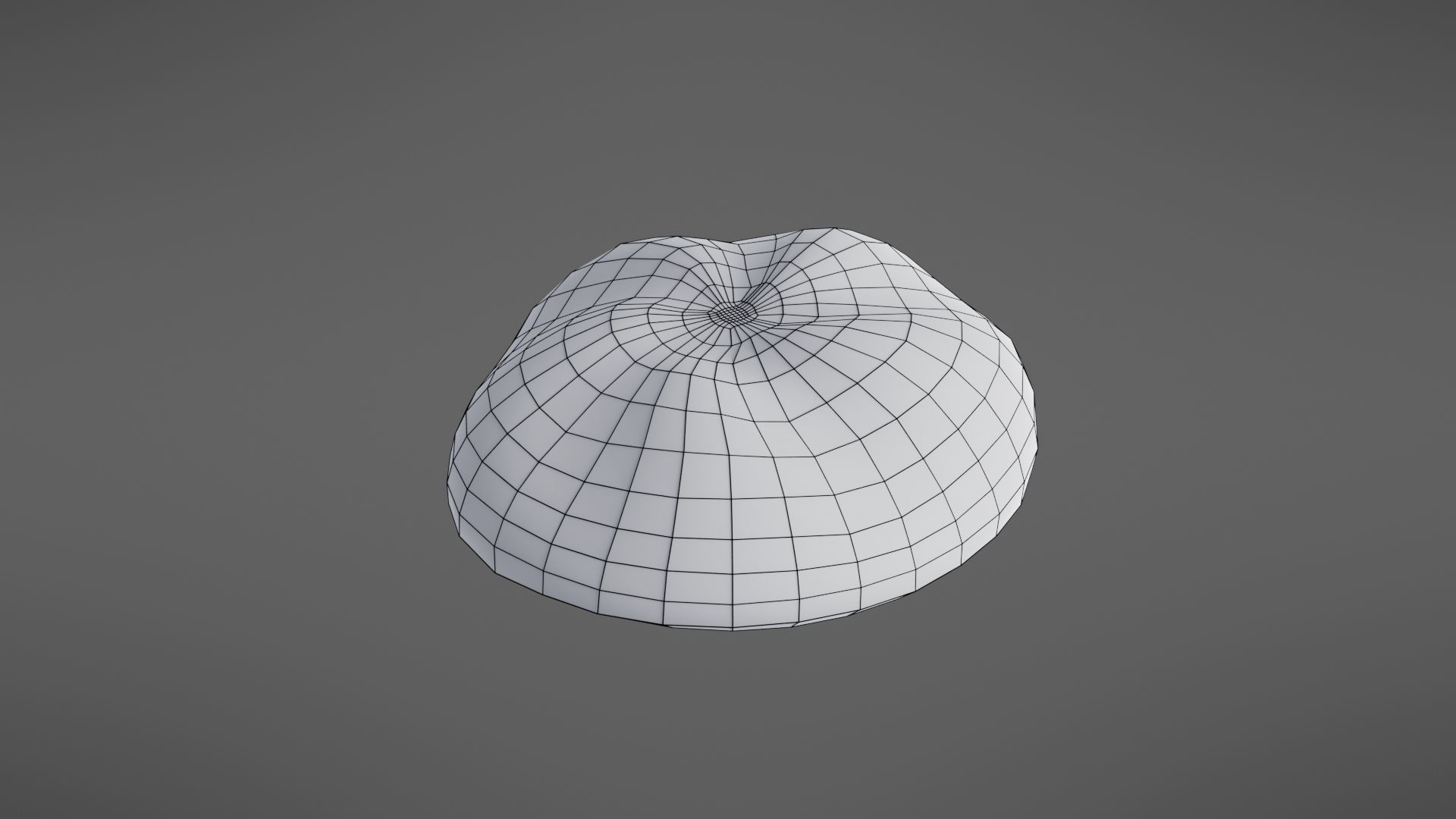 Bread roll Low-poly 3D model_37