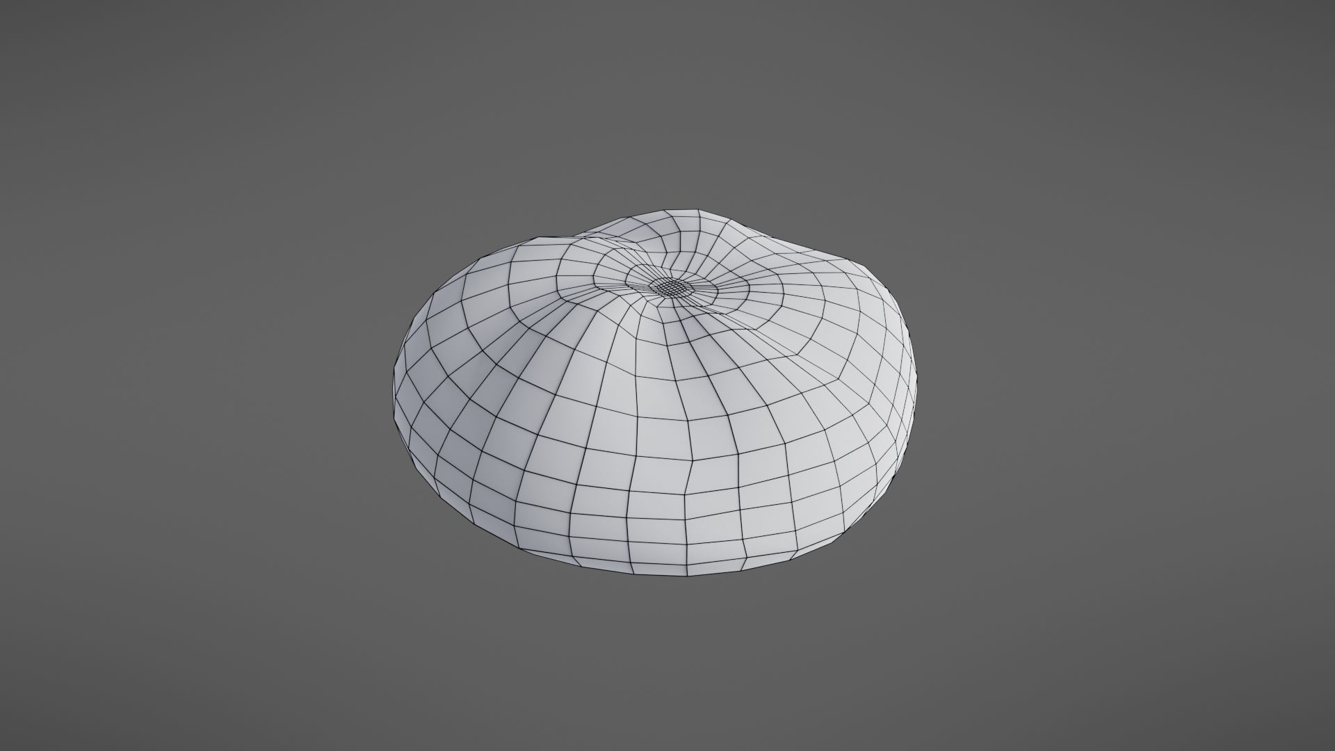 Bread roll Low-poly 3D model_30